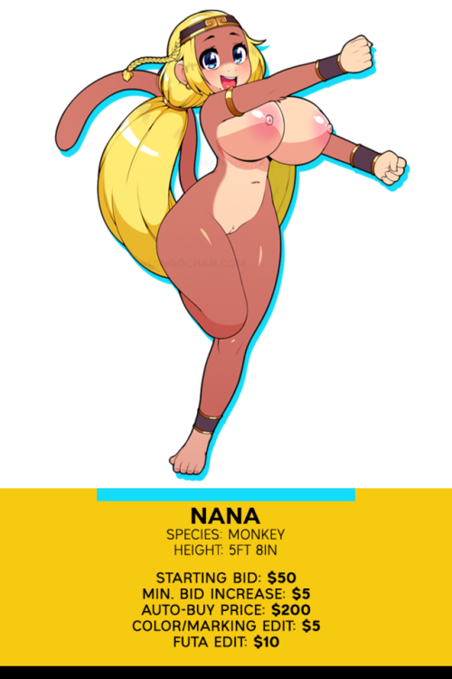 I’ve put a cutie monkey girl doin’ the monkey dance up for adoption!>> FurAffinity Auction <<