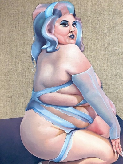 Artist: Karen Turner // Model: Rubyyy Jones (they/them)