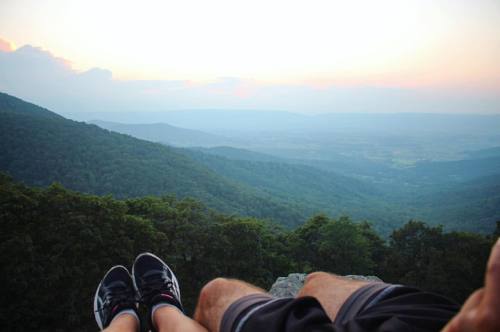 This was my favorite moment of our adventure.. sitting on the edge of a mountain, watching the sun s