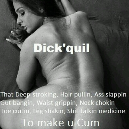 I make sure the wifey and cake get as much Dick'quil as they can handle.