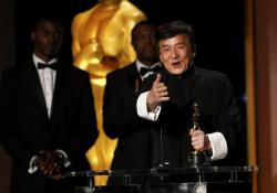 t00muchsoul:  sixpenceee:  After 56 years and 200 films Jackie Chan has finally been awarded his lifetime achievement Oscar.  Shout out to this sweet man 