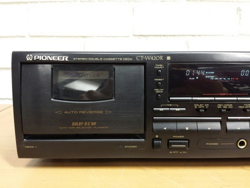 Pioneer CT-W420R Stereo Double Cassette Deck, 1993