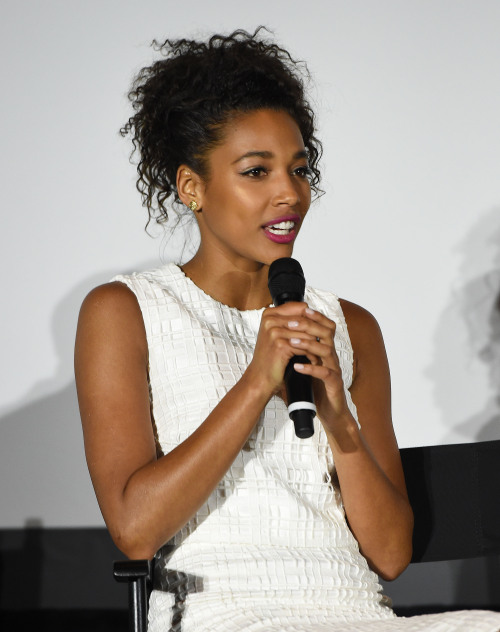randomfoxphotos:Kylie Bunbury and Mo McRae attend a screening and Q&amp;A during the 2016 Essence Fe