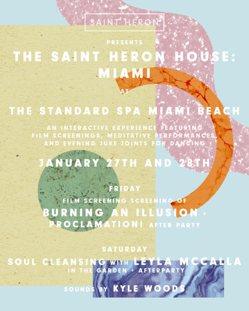 Join us this weekend in MIAMI for a two day celebration featuring a special Film Screening of + Soul