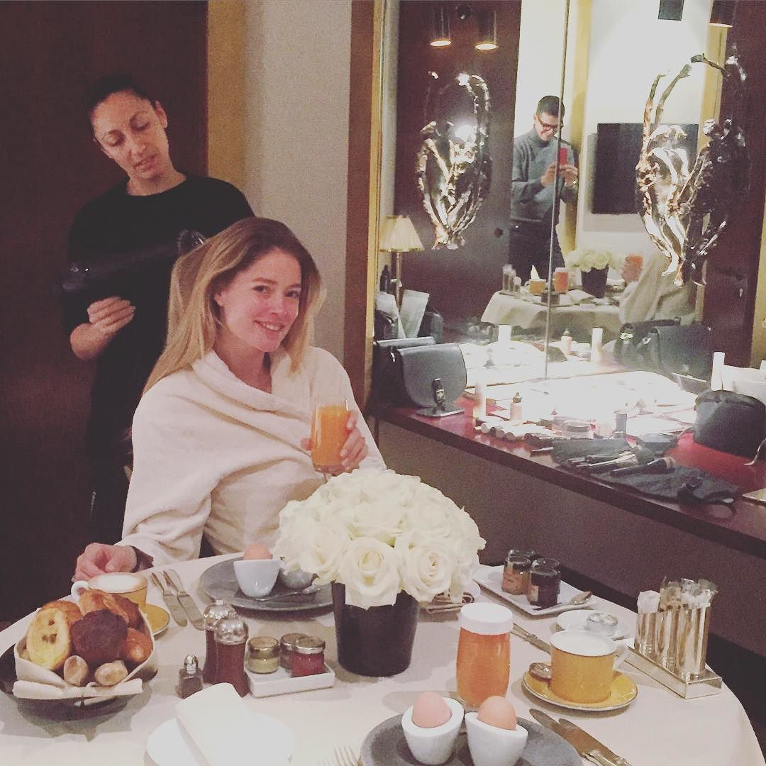 Bonjour Paris, always a good idea to have breakfast and get my hair done at the same