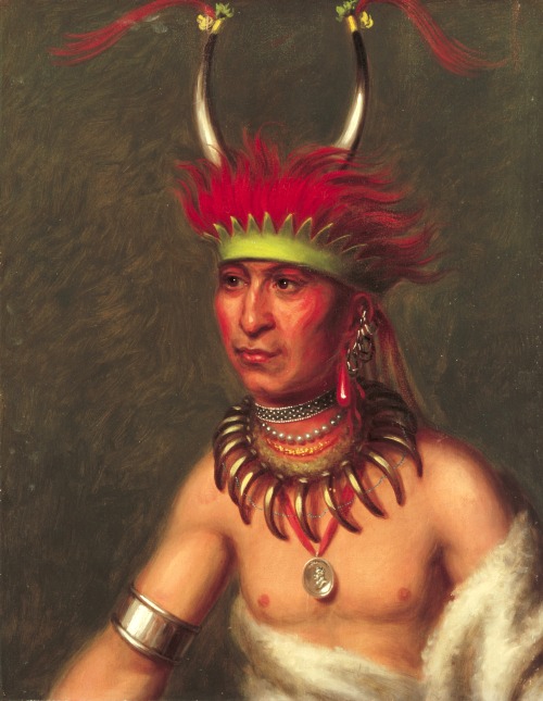 Shaumonekusse (Prairie-Wolf), Charles Bird King, ca. 1822