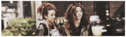 thirlway:  Eleanor Calder and Danielle in New York City about a year ago. 