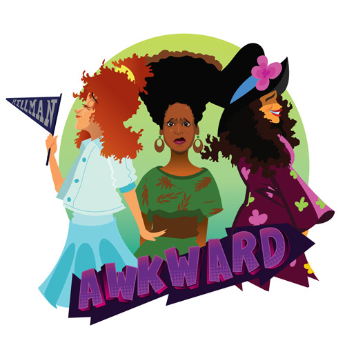 signedfury: xpayne: I'm very proud to announce my collaboration with Issa  Rae, of The Awkward Black Girl Series. Introducing Team Awkward: Freddie (A Different  World), Vanessa (The Cosby Show), and Sinclair (Living