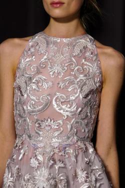 mulberry-cookies:  2000 Hours Of Delicate Hand-Embroidery @ Valentino Spring 2013 Haute Couture (Details) 