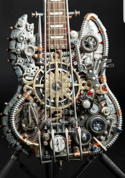 steampunktendencies:  Steampunk Guitars by Andy Corporon    Check out our [ Twitter | Instagram | Facebook | Google+ | Pinterest ]  