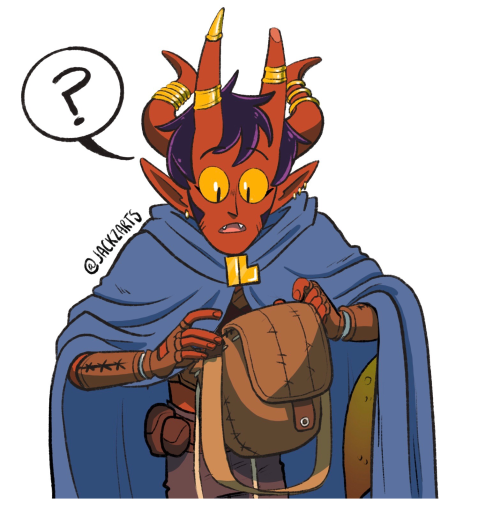 jackzarts:The first time our party got a Bag of Holding, Red (my tiefling rogue) made the bad choice