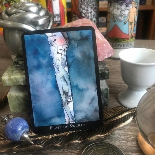 #inspiringapril 2018 Day 10- How can I inspire others to take action? Eight of Swords- I am moved by