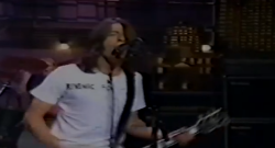 rollingstone:  Foo Fighters released their first single “This Is a Call” 19 years ago today. Watch the band’s first performance of the track on national television, during a 1995 taping of Letterman.