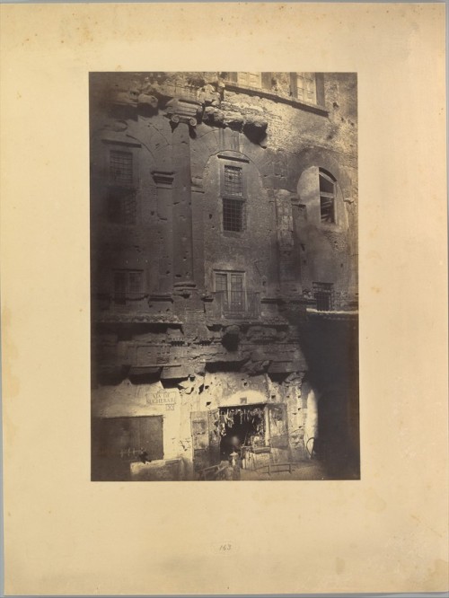 “The Theater of Marcellus, from the Piazza Montanara” by Robert Macpherson1858albumen silver print f