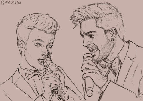 Kurt &amp; Elliott line art*I just love them so much*