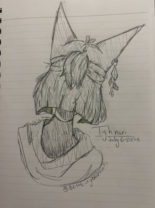 A Really Rushed And Messy Sketch Of My Boy Tighnari.