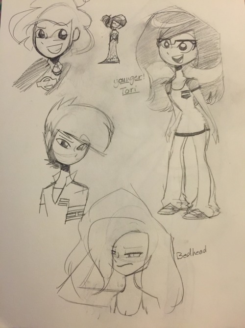Some Sketches From Yesterday Night. I Am A PZPTH Fan And A Detentionaire Fan. I Have A Lot Of Fandoms