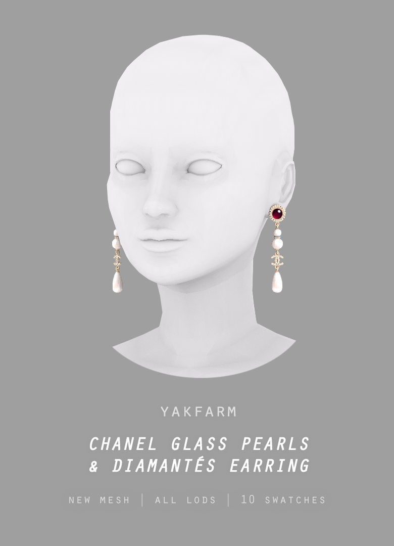 Forebyggelse forening grænseflade Ridgeport's CC Finds. — yakfarm: SIMS 4 Chanel Glass Pearls & Diamantés...