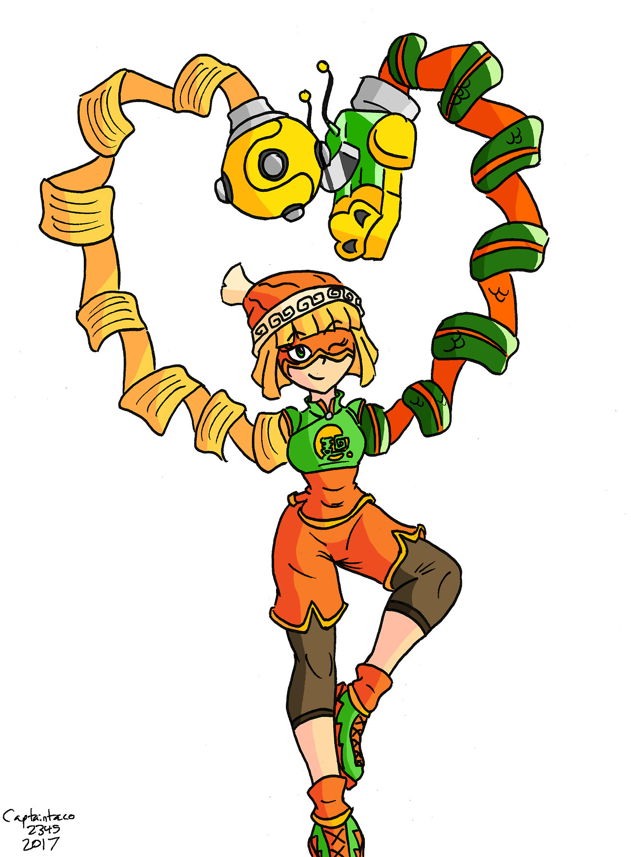 MinMin from the upcoming Nintendo game Arms. I’m really looking foreward to it,