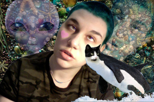 kakakakelly:I’m too seapunk for this homework shitkiller whale cats give me life