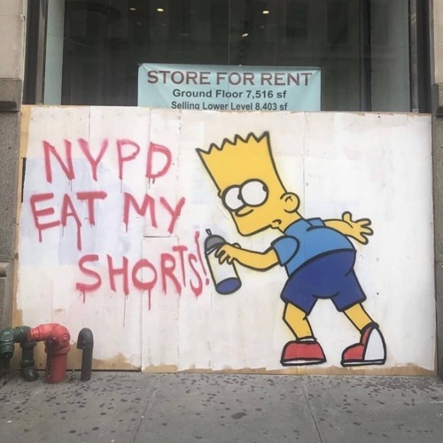 “NYPD Eat my Shorts” Seen in NYC