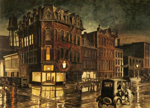 Charles Burchfield - Rainy Night (1929-30)