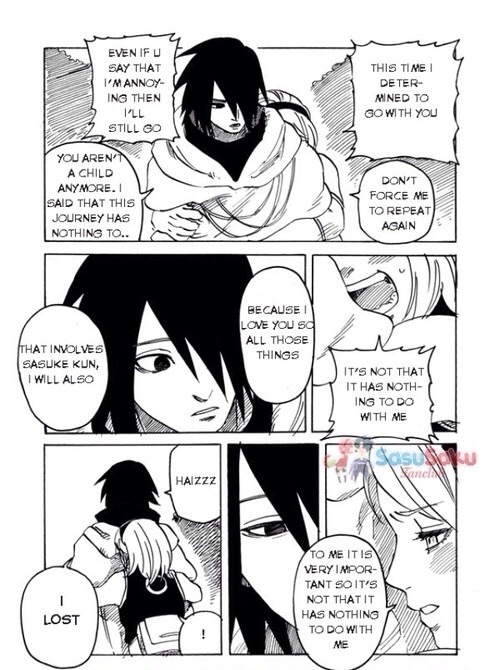 sakuralair:  This is a really cute comic of sasusaku! Their baby is just too cute!!!!