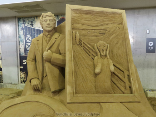 “Edvard Munch” and “The Scream”Tottori Sand Museum, Japan, March 2018.