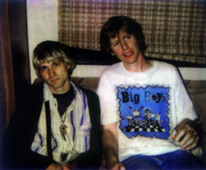 ner-vana:  Kurt Cobain and Thurston Moore 