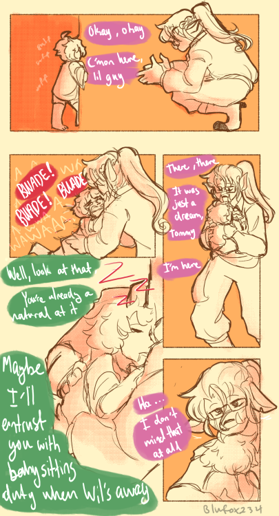 blufox234isadumbname:family keeps you warm from cold nightmares((techno being a big brother))