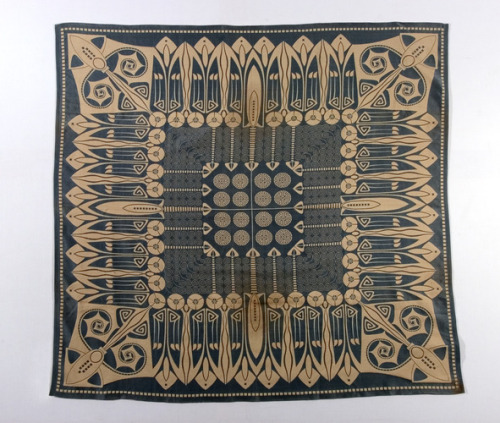 slam-decorative:Tablecloth, attributed to Peter Behrens, German, 1868–1940, c.1900, Saint Louis Art 