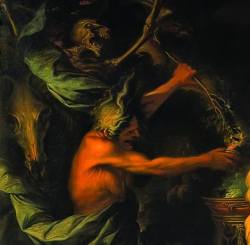 blackpaint20:  Detail from   The Witch of Endor, 1668  by Salvator Rosa  
