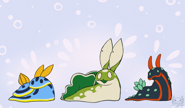 artsyaxolotl:Sea slug vibes~!