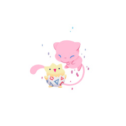 drawnbyhanna:  Mew and Togepi <3 