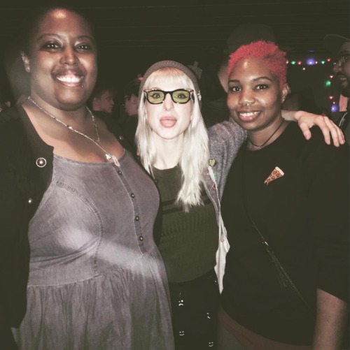 Hayley Williams with fans at the Halfnoise show at Exit/In in Nashville, TN on November 20th, 2016. 