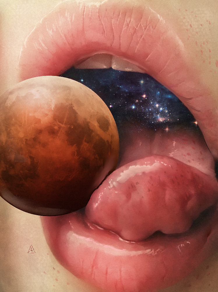 1000drawings:  cosmic love  by Aykut Aydoğdu   