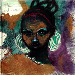 kemetic-dreams:  fyblackwomenart:  by Xhandu  Description: Ala(Odinani) is the Nigerian goddess of death;earth,fertility and morality.  http://petitions.moveon.org/sign/banning-exonyms