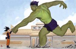 brianmichaelbendis:  Son Goku vs Hulk, by