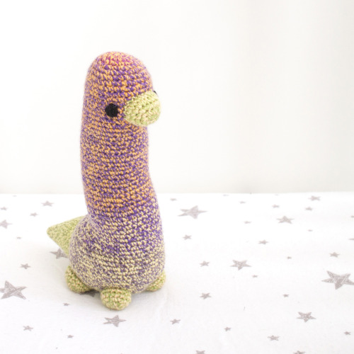 I made a free crochet pattern for this big brontosaurus dinosaur! You can get it on my blog now.