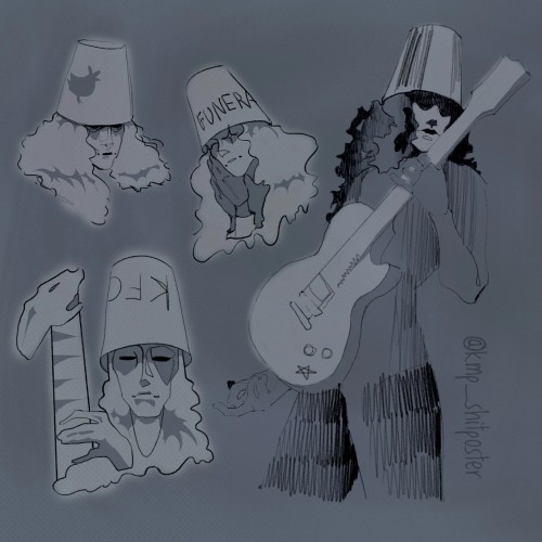 Buckethead Sketches Cuz He's The Best Boy