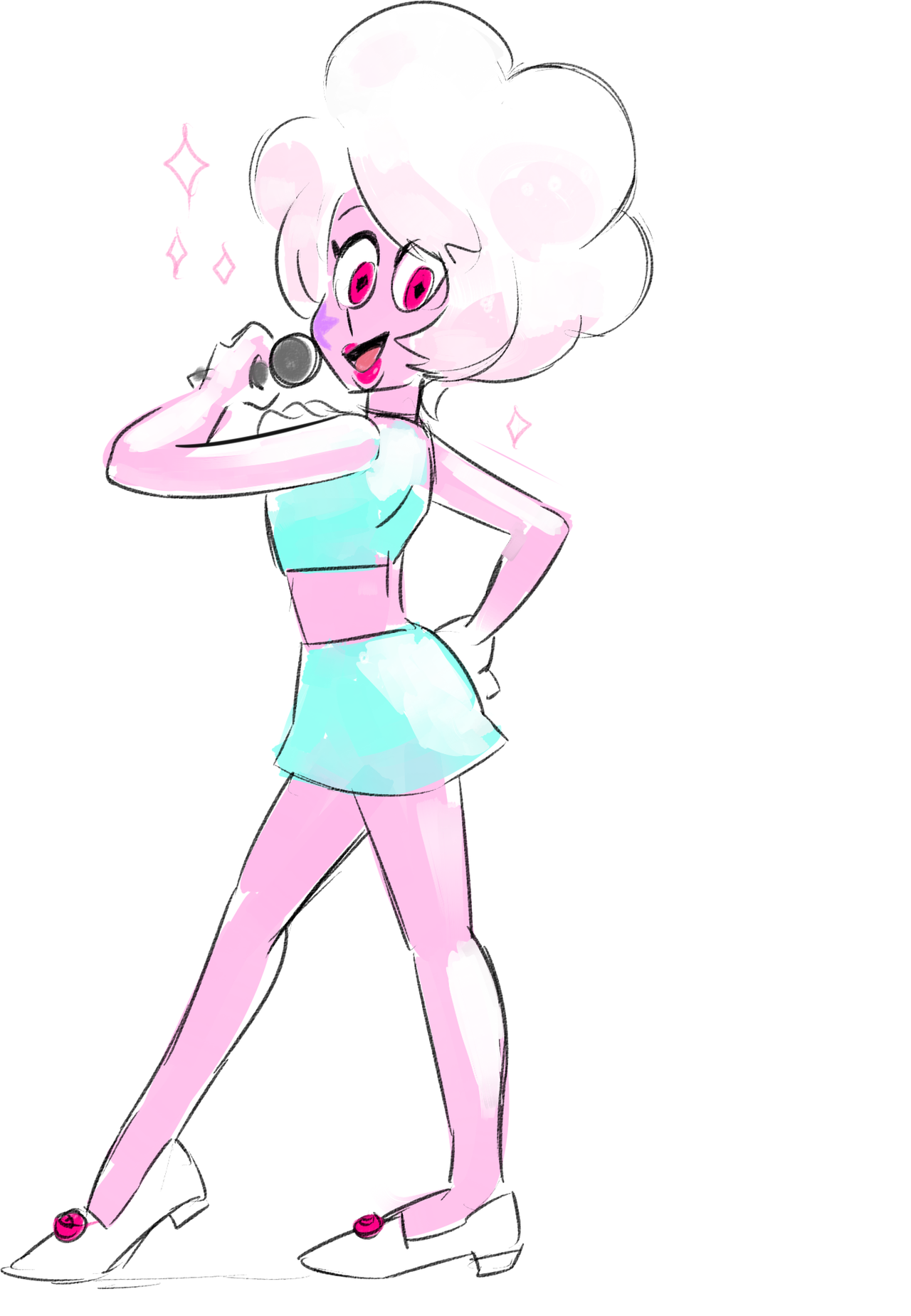 drawloverlala: two SU doodles before going to sleep :) i was thinking what if when