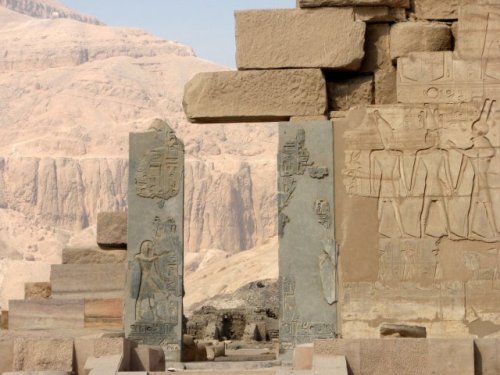 ancientorigins:Ancient Doorway, Medina Habu (Medinet Habu), Luxor, Egypt.