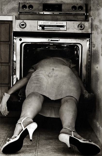 Sylvia Plath was found like this on the morning of 11 February 1963, dead of carbon