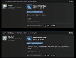 thecryforjustice:  highlights of Steam reviews for “The Forest”, pt.1