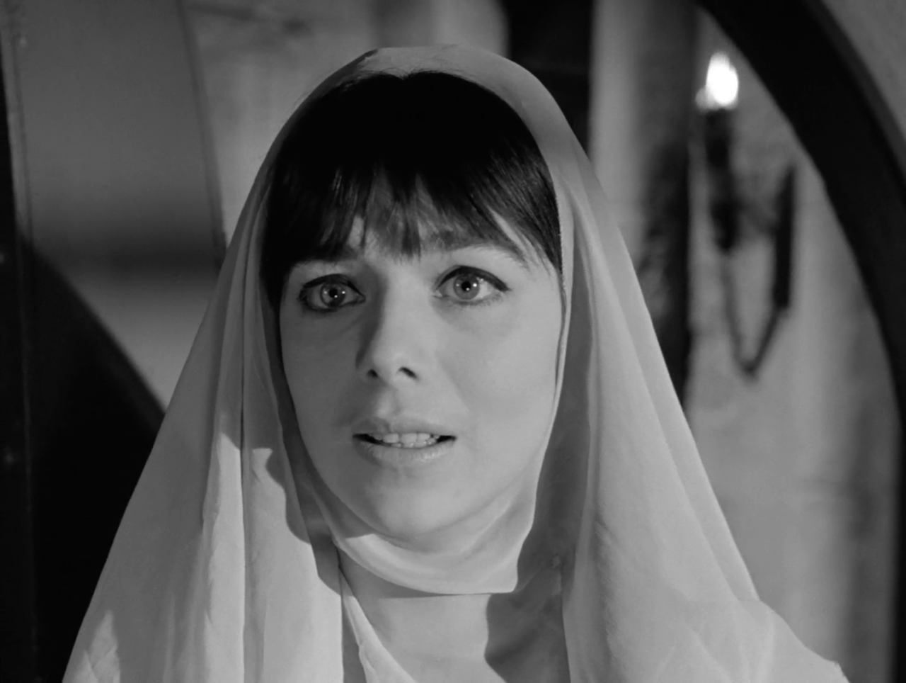 Jacqueline Pearce in ‘The Avengers: Season 4 - episode 24 -  A Sense of History‘ - Martin Woodhouse  UK (1965–1966)