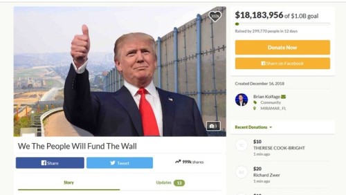 jamesmasinoart: In about a week, less than 1% of America raised $18 million dollars to fund a steel 