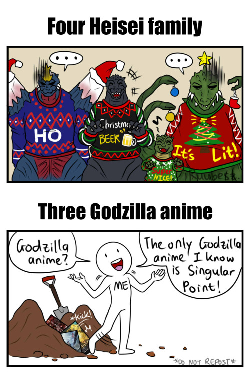 12 Days of Godzilla Christmas!All the kaiju are here to celebrate :DMerry Christmas guys! Hope you g