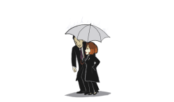 muffinpines:  my fav thing about scully holding the umbrella is that mulder doesn’t seem to mind at all 