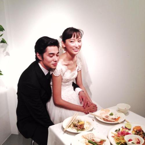 jdoramaid: Masahiro Higashide and Anne held their wedding ceremony &amp; reception yesterday. Th