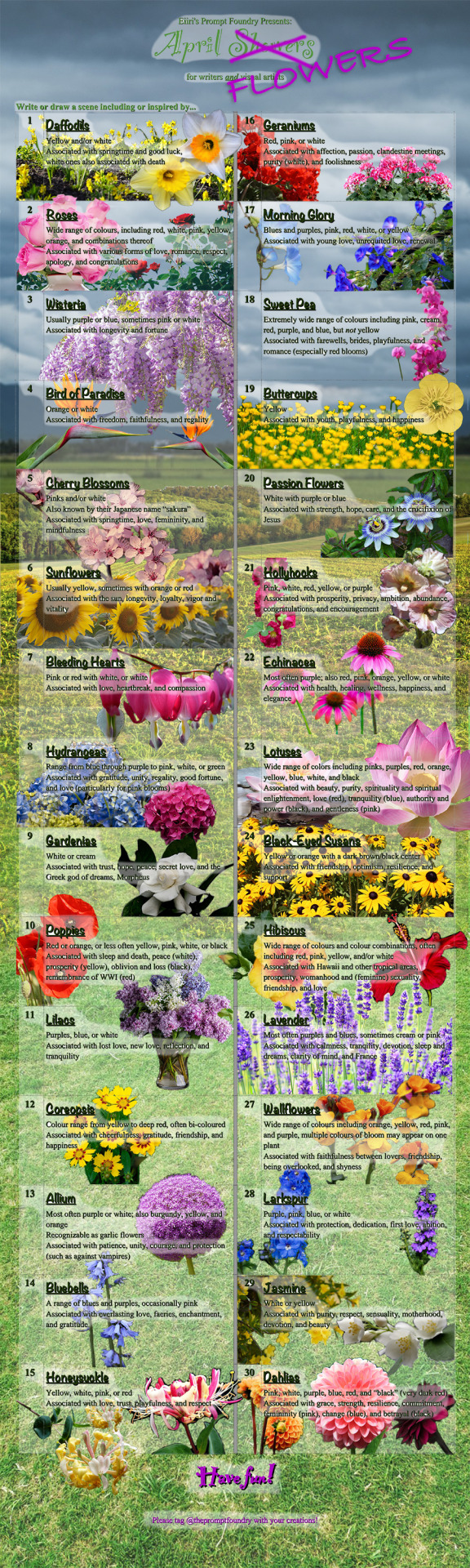 The Prompt Theme For April 2024 Is April Flowers!